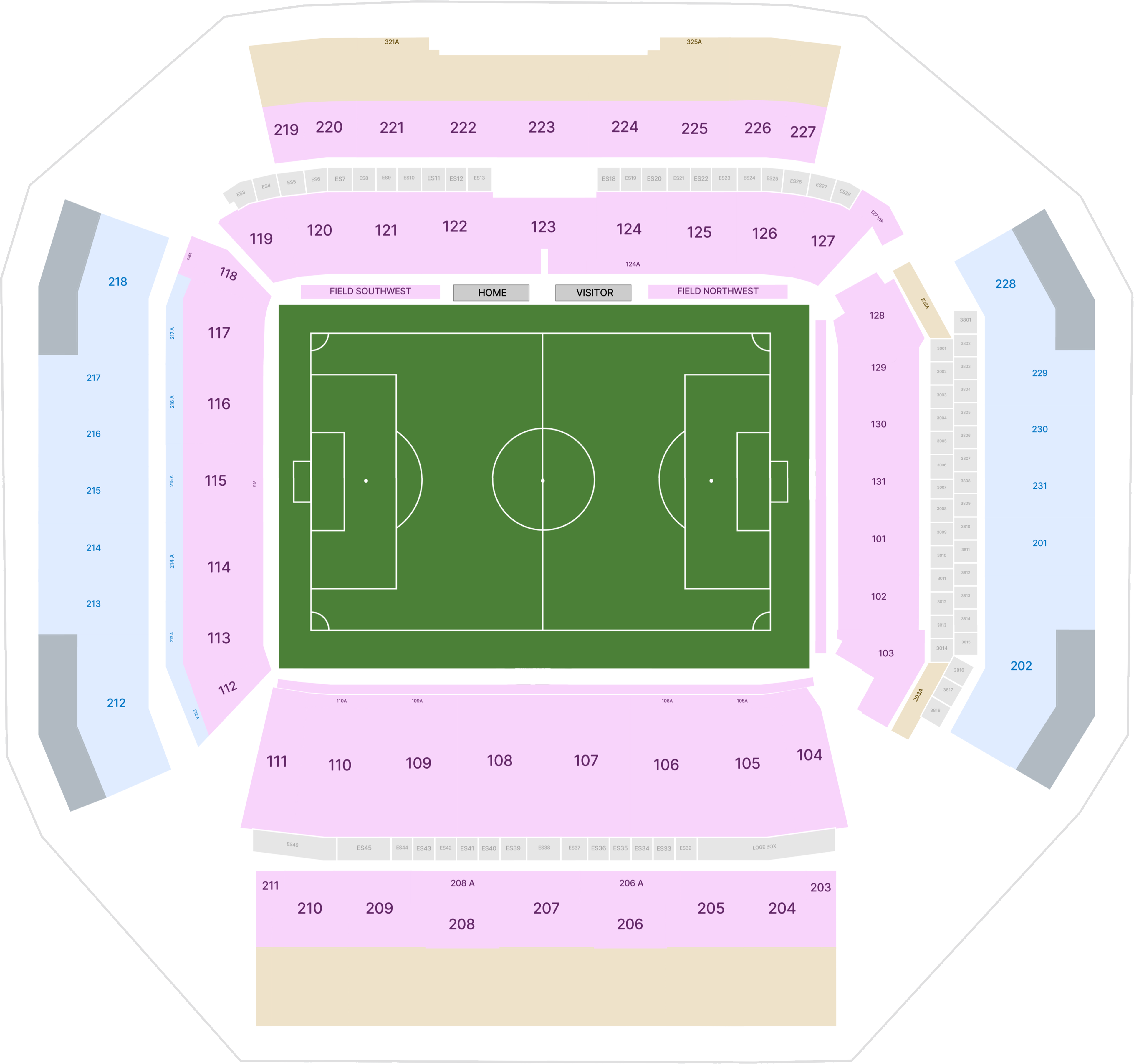 Stadium map