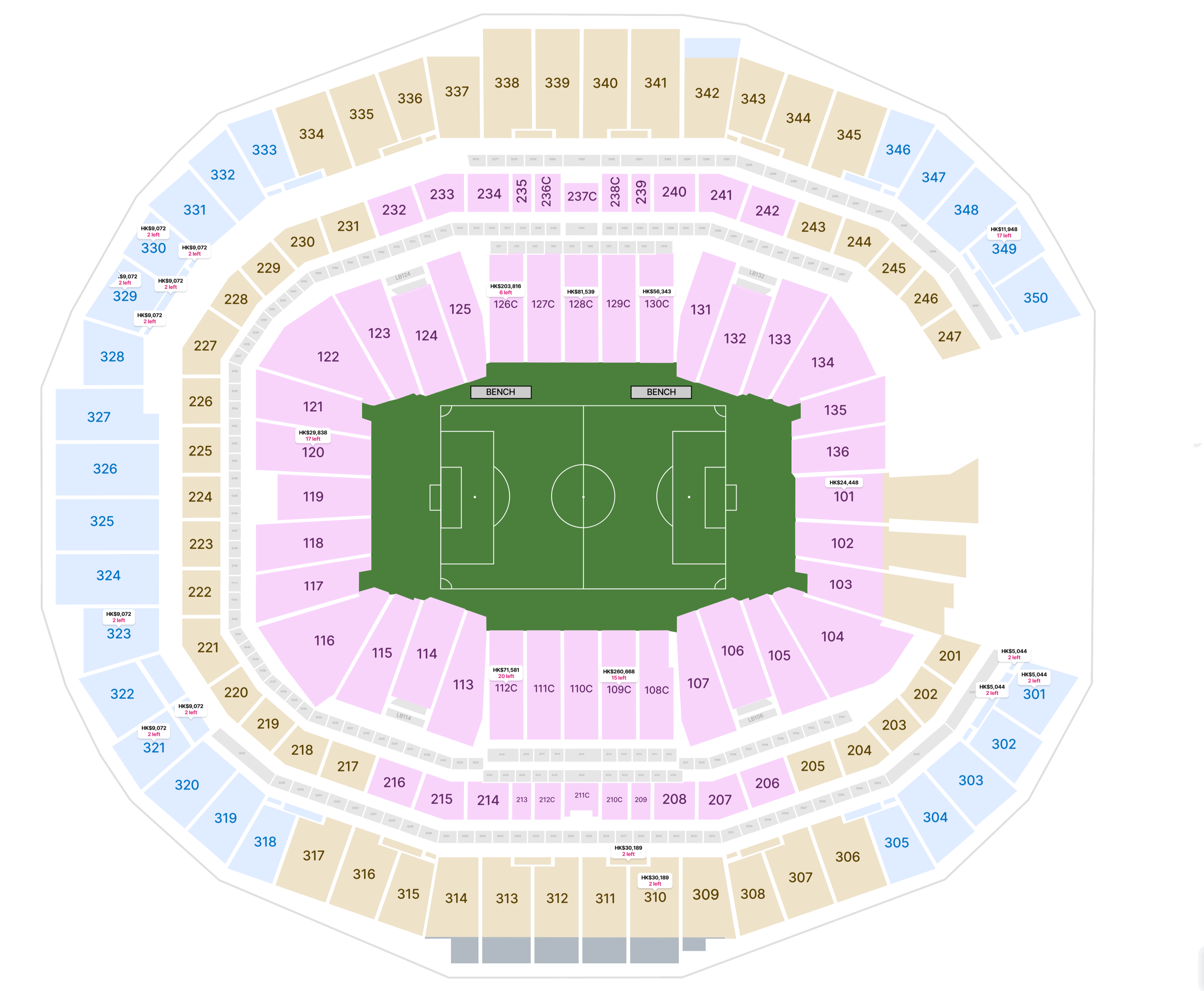 Stadium map