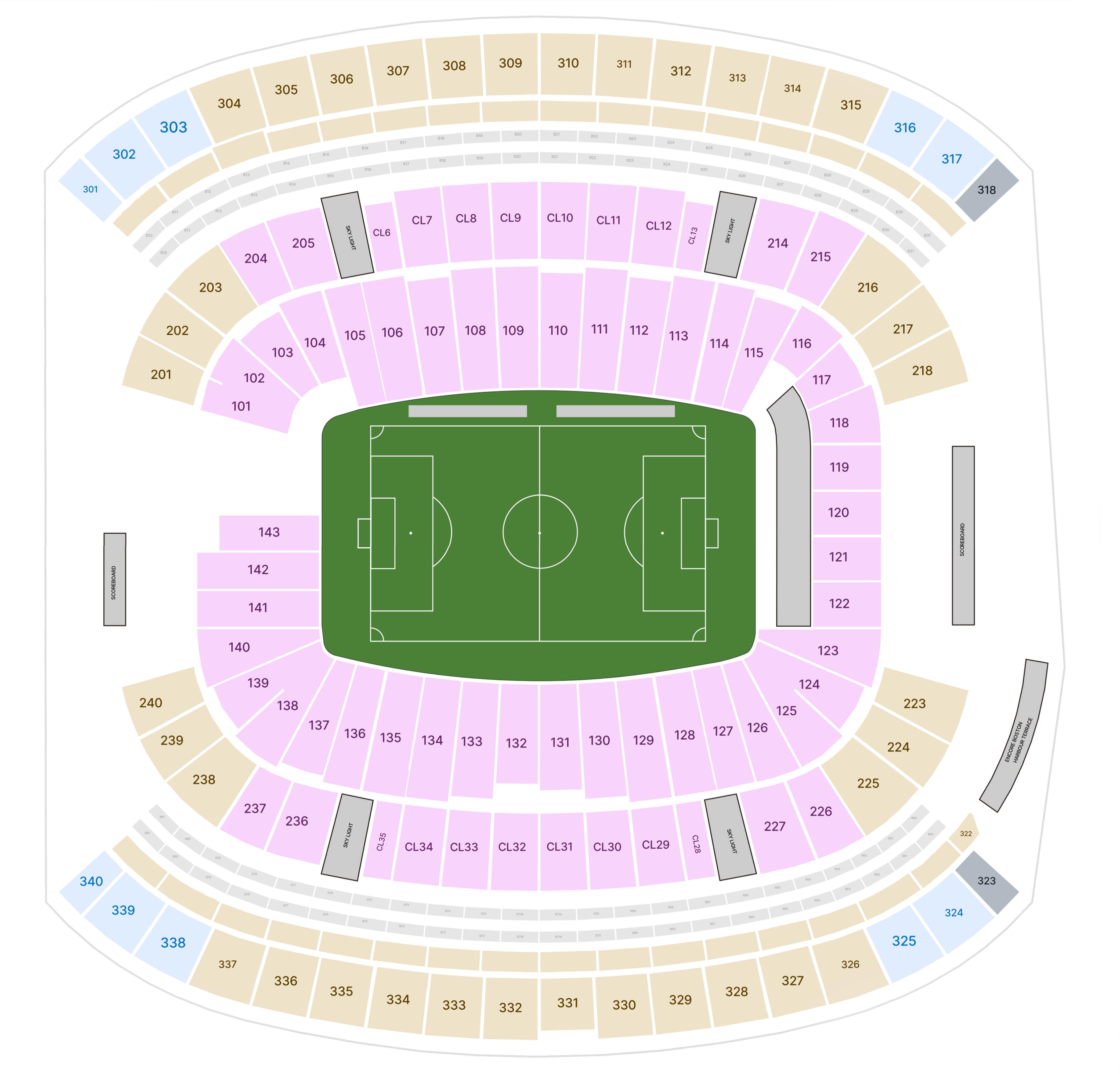 Stadium map